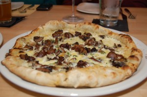 Mushroom Formaggi Pizza from Pele's Wood Fire Mushroom Formaggi Pizza from Pele's Wood Fire